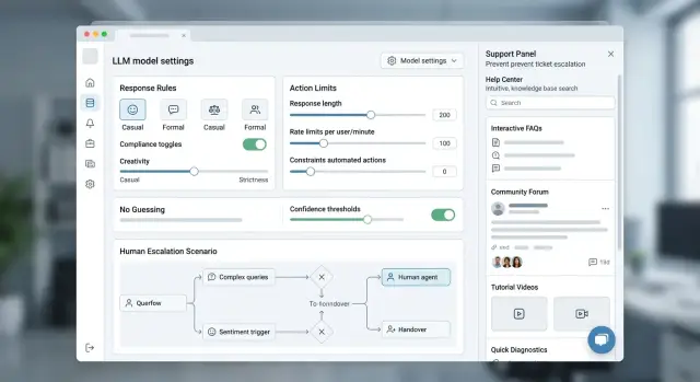 LLM-функции в B2B SaaS: как снизить нагрузку на поддержку