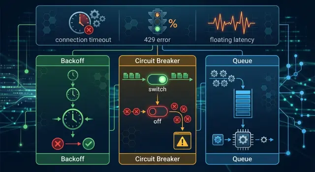 Повторные запросы к LLM: backoff, circuit breaker, очереди