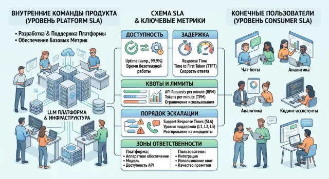 SLA для внутренних клиентов LLM-платформы без путаницы