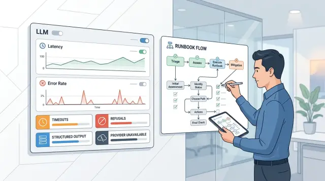 Runbook для LLM-инцидентов: таймауты, refusals и сбои