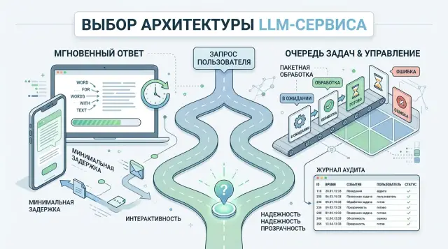 Синхронный вызов или очередь для LLM: как выбрать режим