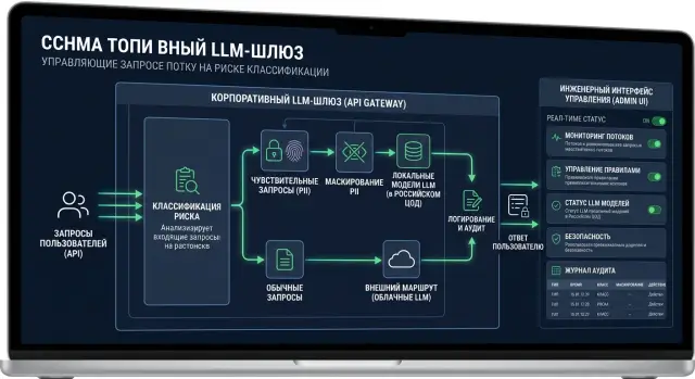 Контур для чувствительных запросов: как разделить трафик LLM